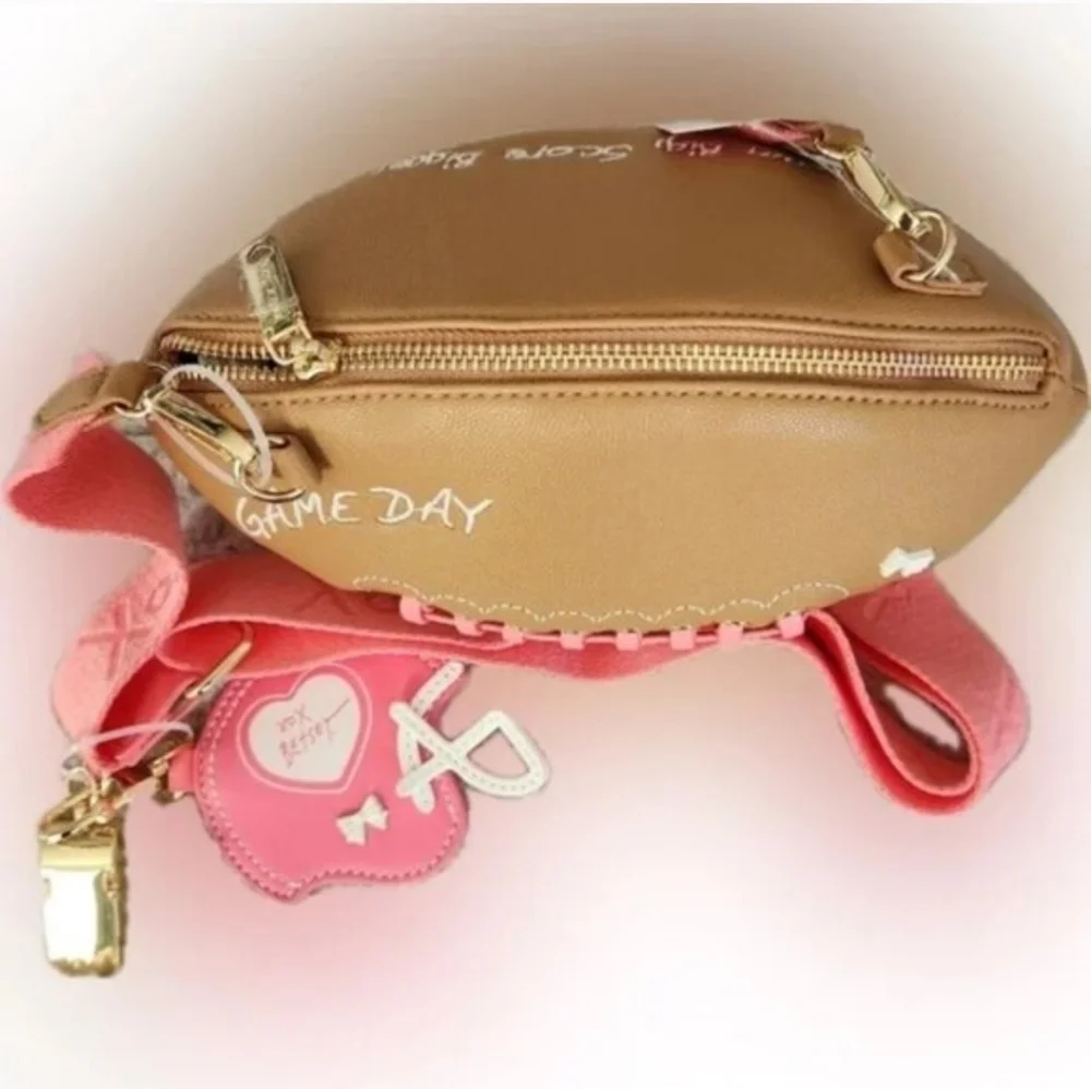 Betsey Johnson Football Crossbody Bag